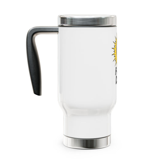 Praise Doug! (by Jason AKA Hyprlb) Stainless Steel Travel Mug with Handle, 14oz