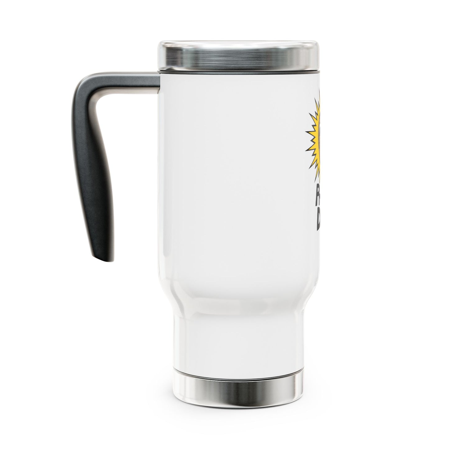 Praise Doug! (by Jason AKA Hyprlb) Stainless Steel Travel Mug with Handle, 14oz