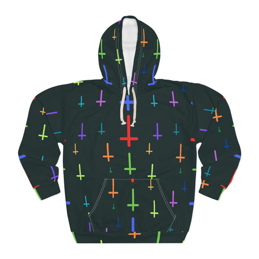 Unholy Pride Pattern Unisex Pullover Hoodie (AOP)