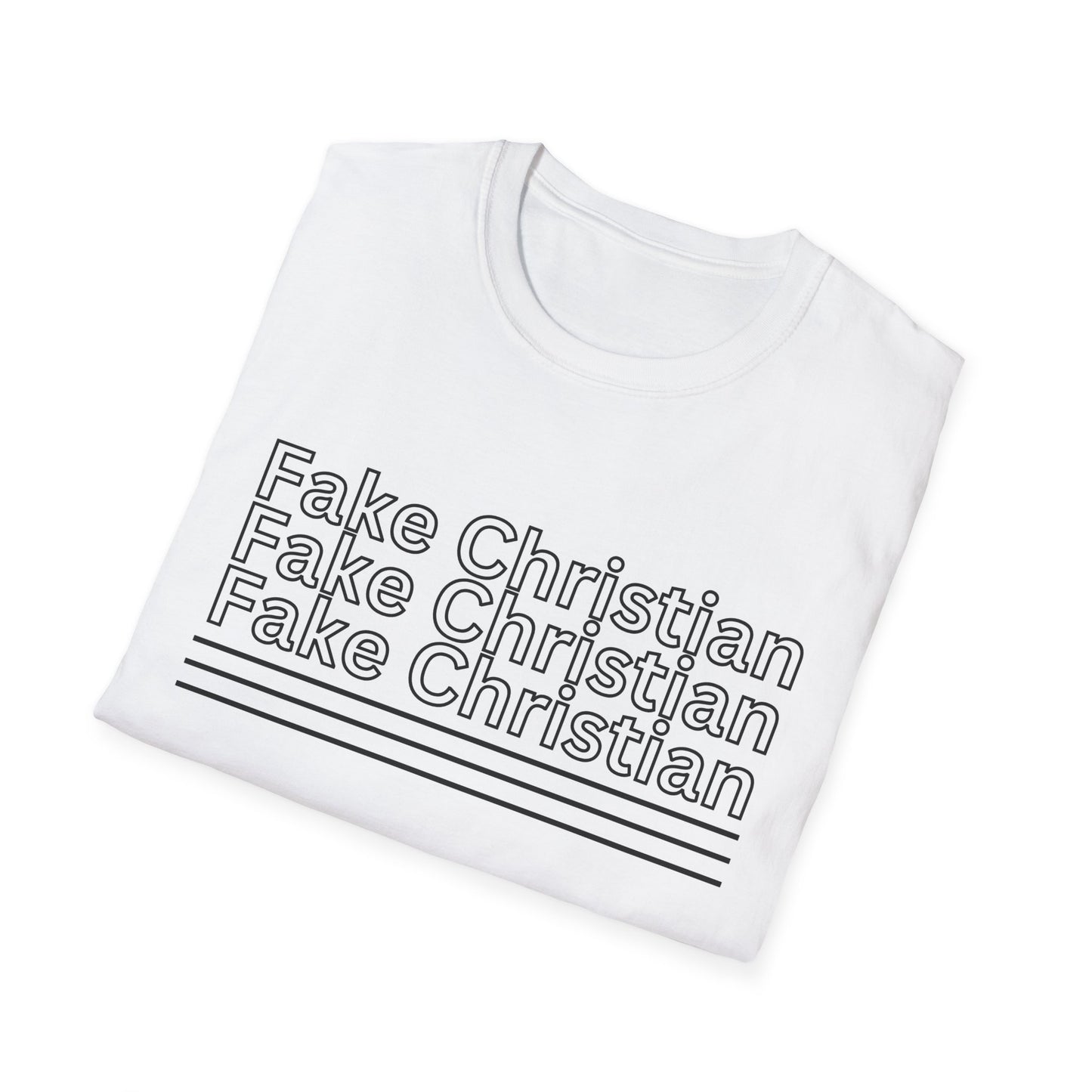 Fake Christian Unisex Softstyle T-Shirt