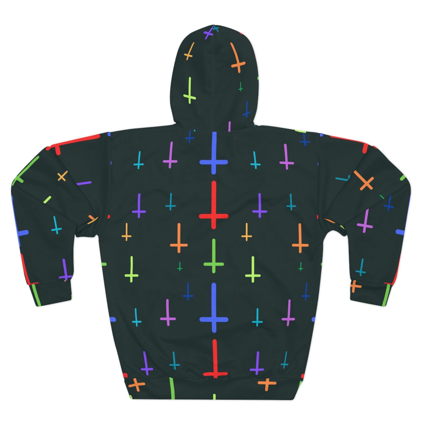 Unholy Pride Pattern Unisex Pullover Hoodie (AOP)
